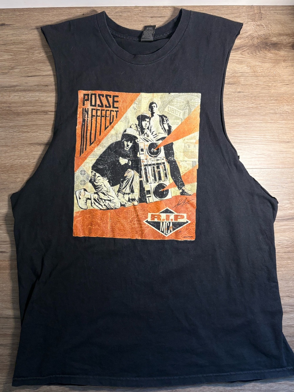 RARE VINTAGE BEASTIE BOYS OBEY RIP MCA SHIRT